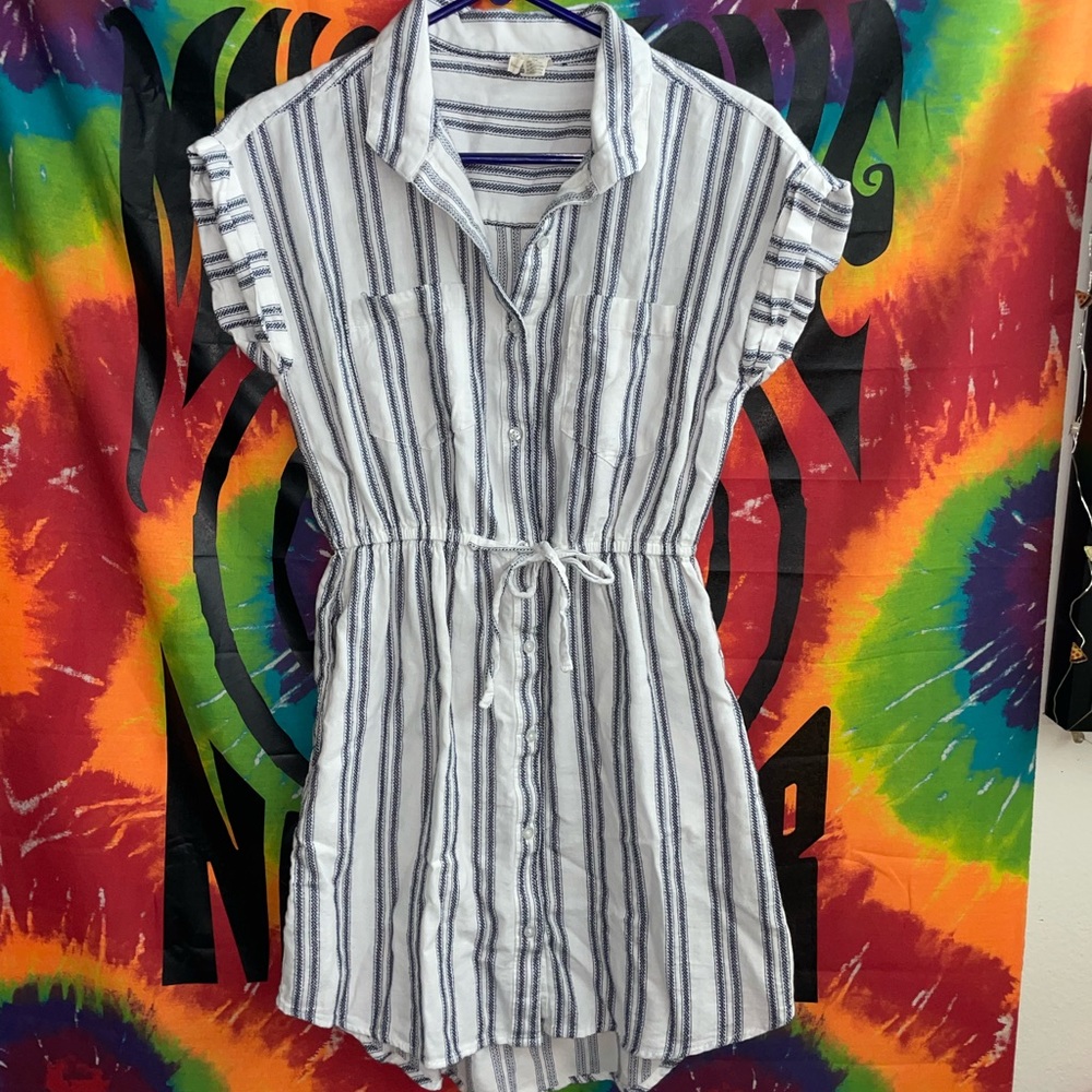 Japna Striped Collared Dress